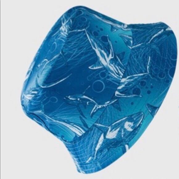 NEW! Bucket Hats Blue Whales Nautical Ocean Print - Picture 3 of 6